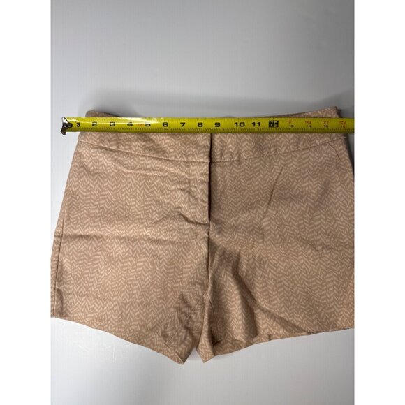 Kenar Womens Blush Patterned Shorts Size 8 Cotton/Spandex Blend With Button Clos - Picture 7 of 8